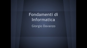 Fondamenti di Informatica - T02 Rappresentazione di Testo (Parte 1)