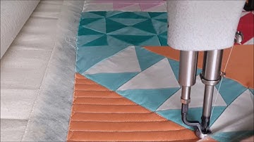 Machine Quilting Modern Building Blocks Quilt by Natalia Bonner