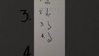 drawing types of noses 👃 #design #drawing #art #tutorial #sketchbook #drawingtutorial