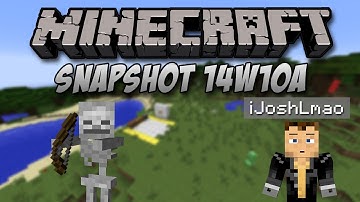 Minecraft Snapshot 14w10a | Name Changing Imminent & Scared Skeleton!