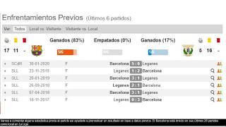 Barcelona leganes horario -