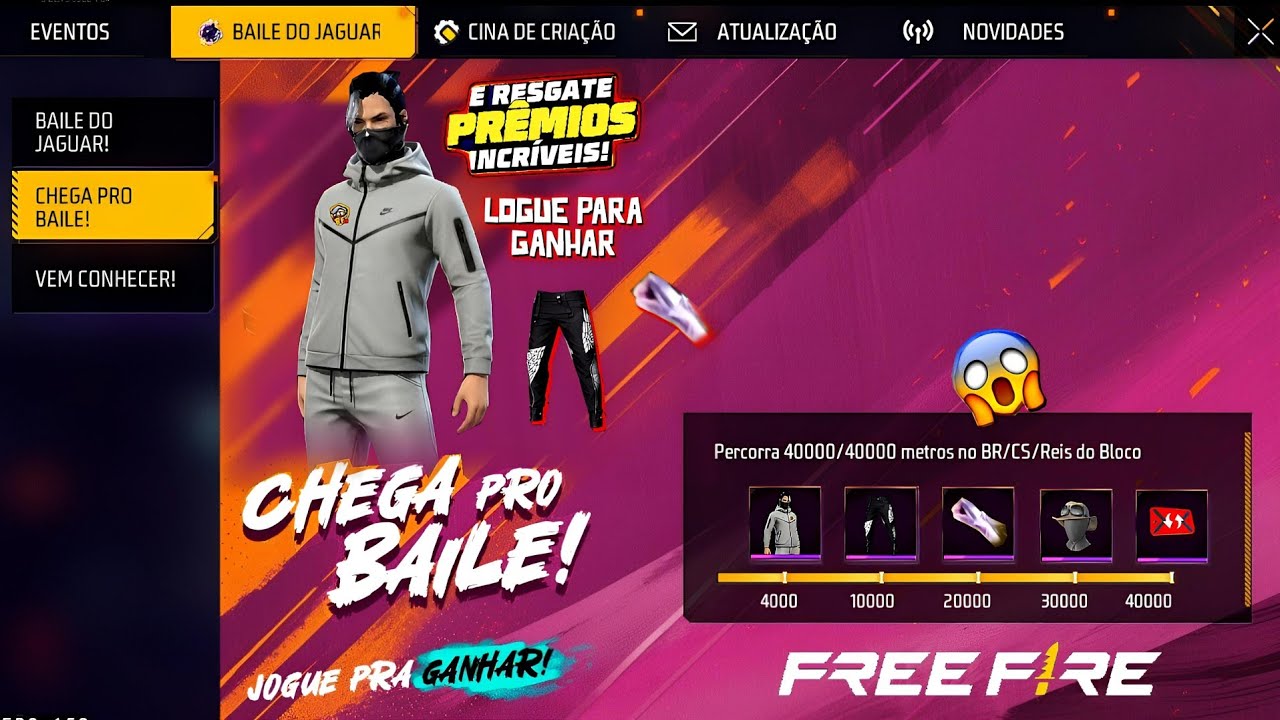 INCRÍVEL! RESGATE SEU PUNHO GRÁTIS? CALÇA DO ANJO PRETA, NOVAS RECOMPENSAS E ATUALIZAÇÃO - FREE FIRE
