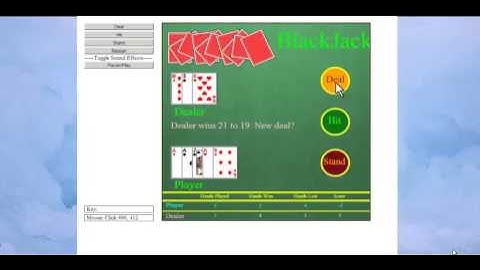 Intro to Interactive Programming in Python - Blackjack Mini-Project