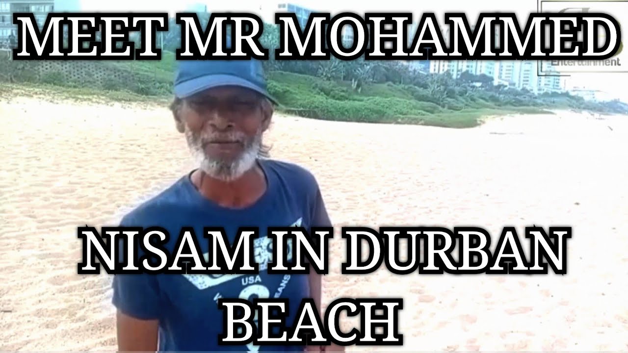 Meet Mr Mohammed Nisam who's doing fishing in Durban Beach 
