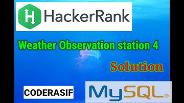 Weather Observation Station 4 HackerRank solution in hindi sql #sql #hackerrank || mysql playlist