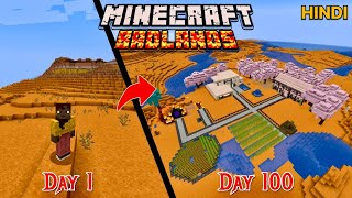 I Survived 100 Days in Badlands Minecraft (Hindi Gameplay)