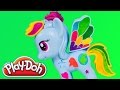 Play-Doh My Little Pony Rainbow Dash Style Salon Playset MLP Playdough Toy Videos