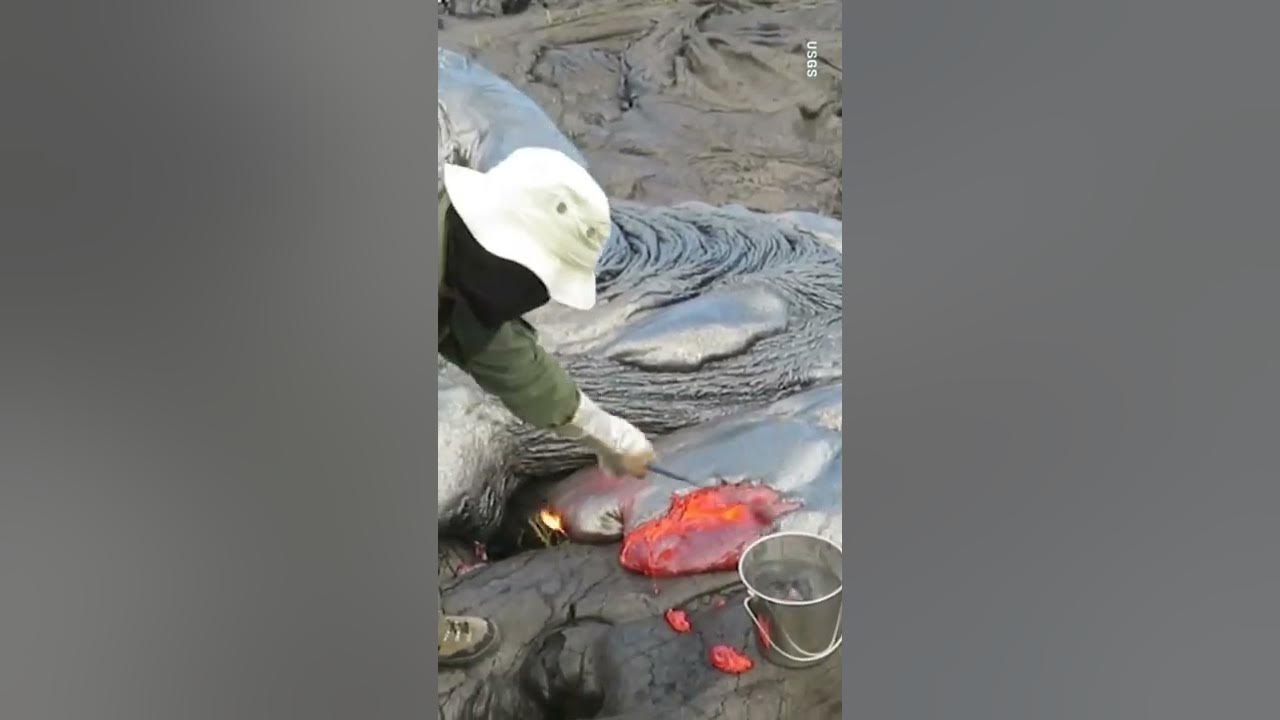 How to collect lava samples youtube