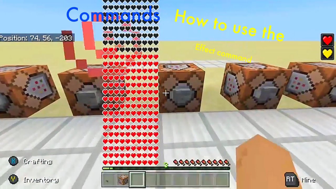 Minecraft Better Together How To Use The Effect Command Very Important Notice In Description Youtube
