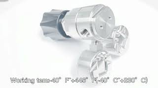 3000 psi 2 Stage Stainless Steel High Pressure High Flow Oxigen/CO2 Pressure Regulator