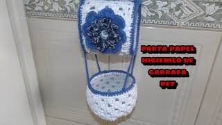 Porta papel higiênico de garrafa pet