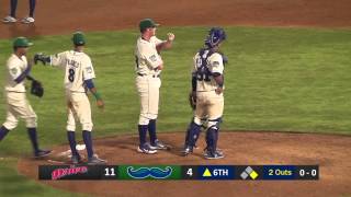 Line Drive off Pitcher turned into amazing  Double Play