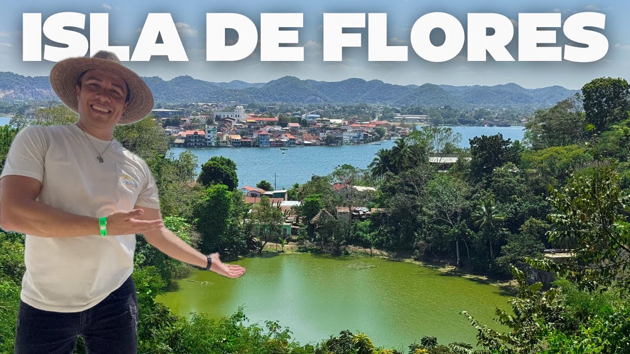 Así es la COLORIDA isla de FLORES en Petén GUATEMALA