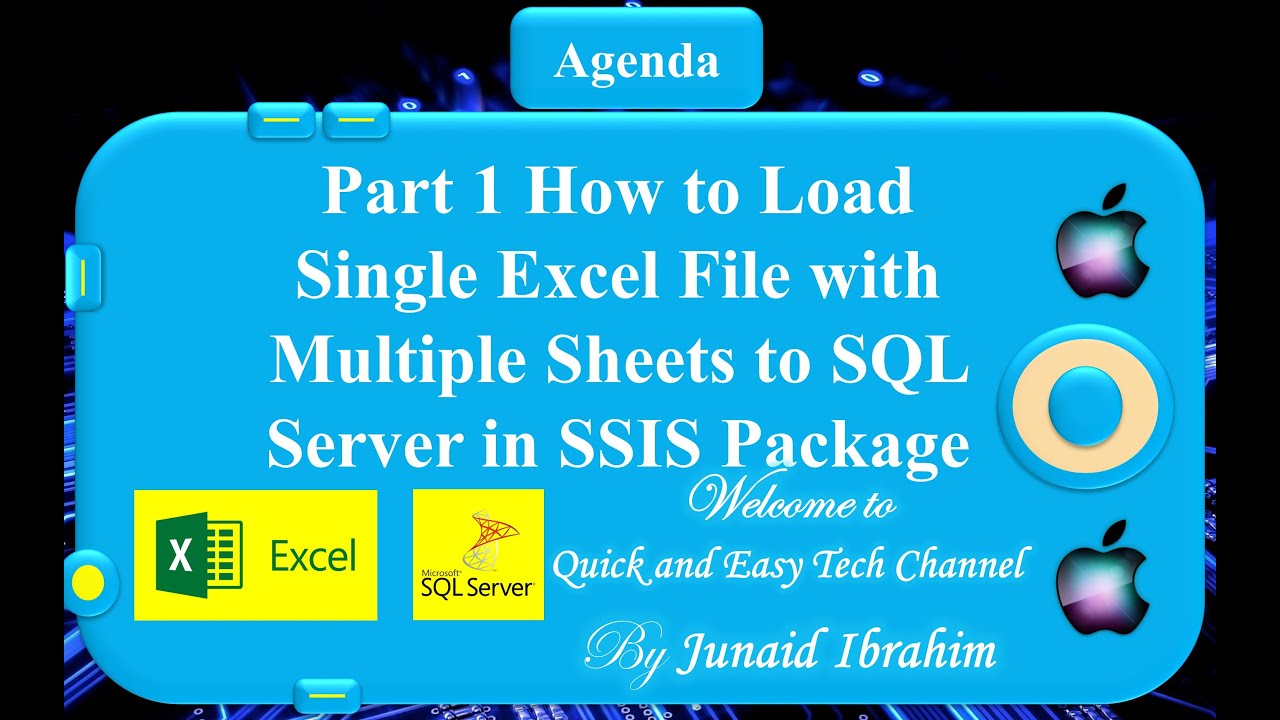 Part 1 How to Load Single Excel File with Multiple Sheets to SQL Server in  SSIS Package - YouTube