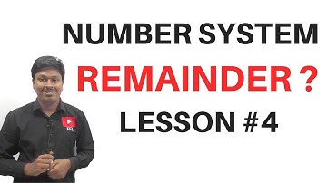 Number System || Finding Remainder ? (LESSON-4)