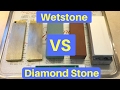 Diamond Stone VS Wetstone  "UNDER THE MICROSCOPE"