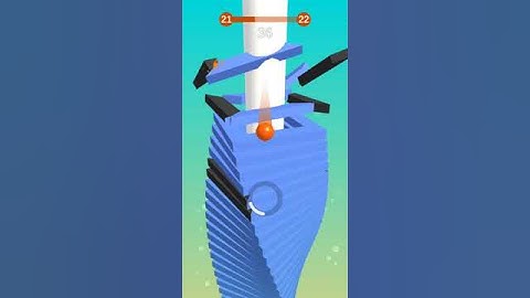 Stack Ball Gameplay Walkthrough Level 21 #Shorts