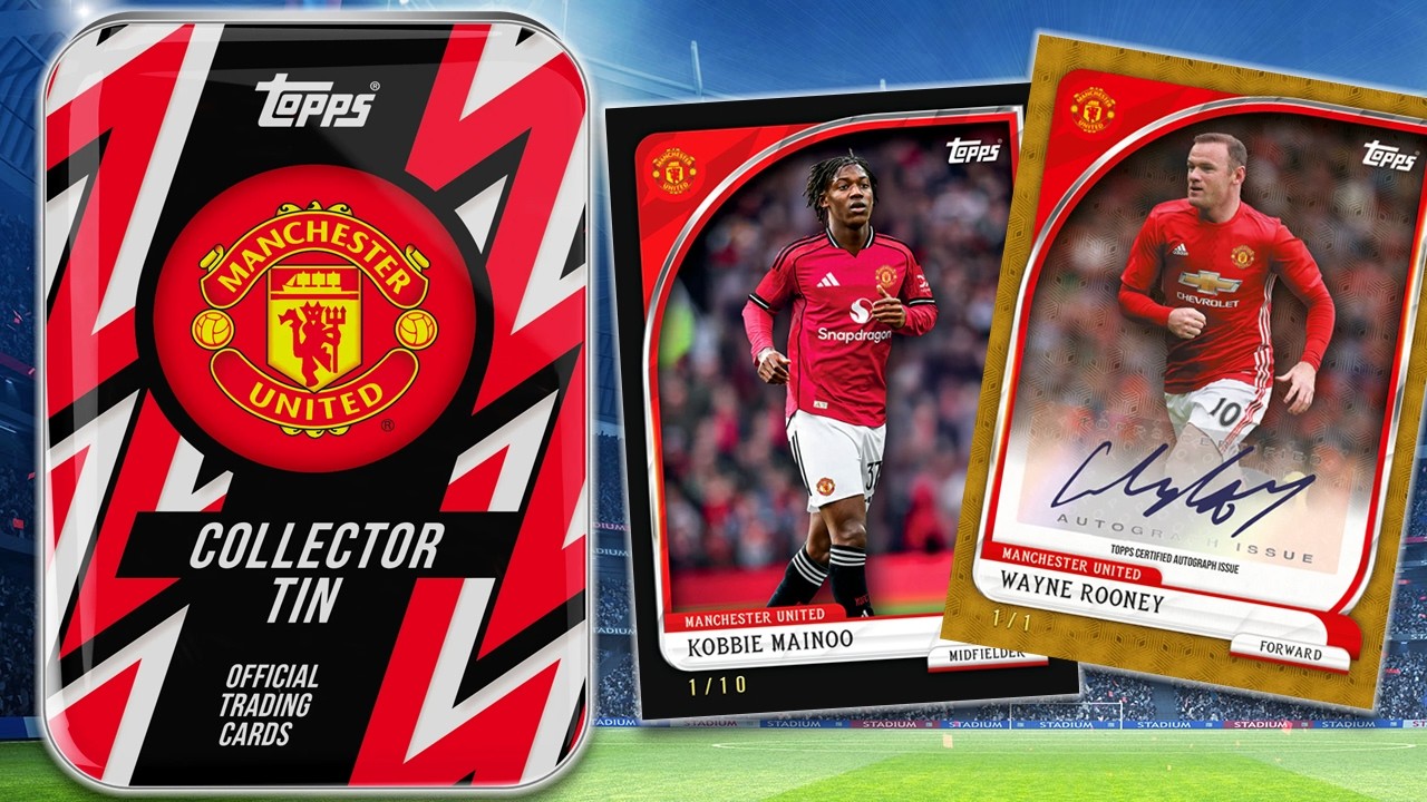 manchester united tobacco tin Opening The NEW Topps 2025/26 Manchester United Collector Tin!