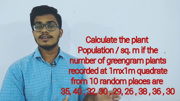 CALCULATION OF PLANT POPULATION IN BROADCASTING SOWING METHOD  : By Mr. Sameer Mohapatro
