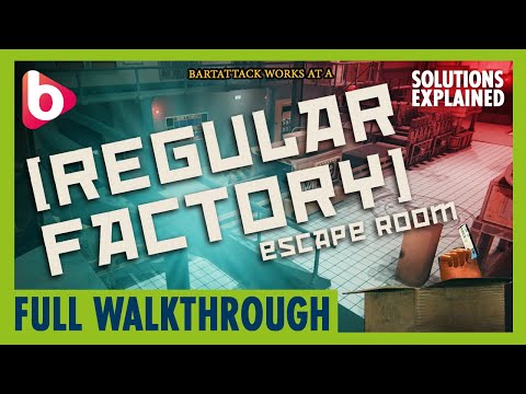 REGULAR FACTORY escape room  | Full Walkthrough | Solutions explained