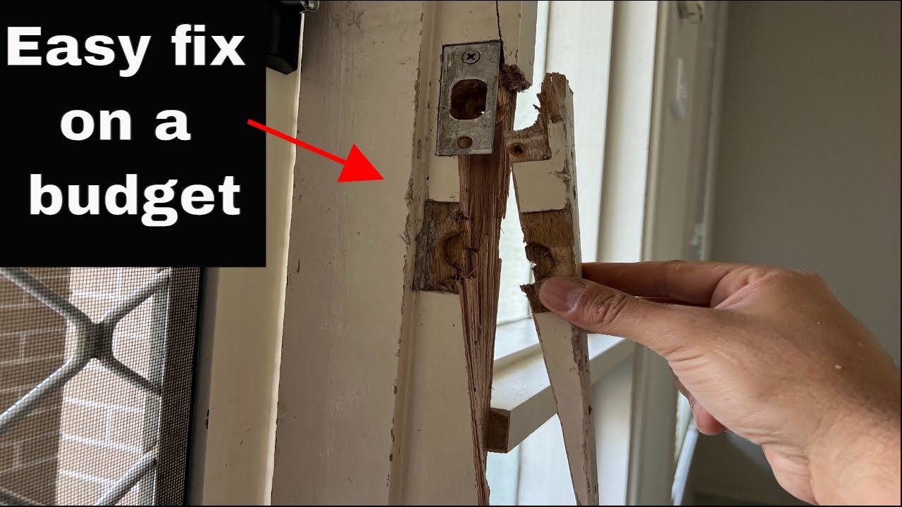 How To Fix A Kicked In Door Jamb On Budget You