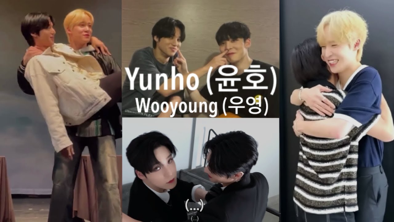 Yunho (윤호) and Wooyoung (우영) | ATEEZ YUNWOO compilation