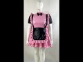 French Adult Sexy Cross-dressing Vinyl PVC Leather Sissy Dress 7796