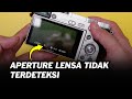 Penyebab Aperture F-- atau F0 di Kamera Sony Mirrorless - Aperture Tidak Terbaca di Kamera