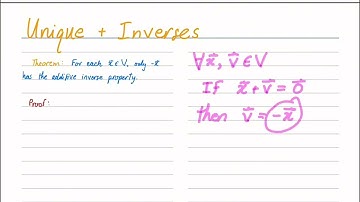 Linear Algebra - Video 0006 - Basic Uniqueness Theorems
