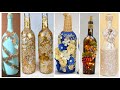 ✨ Elegant Embellished Bottle Decoration Ideas | DIY Luxury Recycled Bottle &amp; Jars Crafts