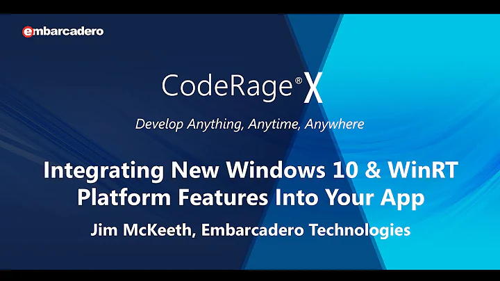 #24 - Integrating New WinRT and Windows 10 Platform Features Into Your App