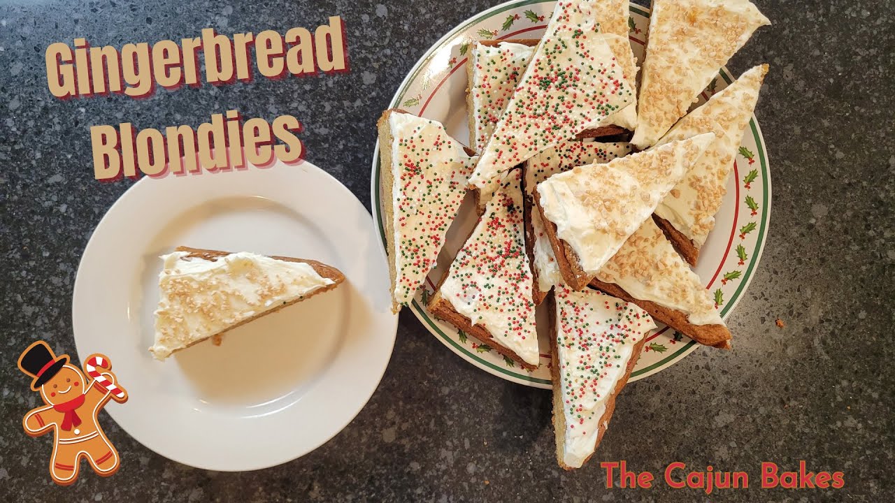 Gingerbread Blondies! | Your NEW FAVORITE HOLIDAY TREAT!