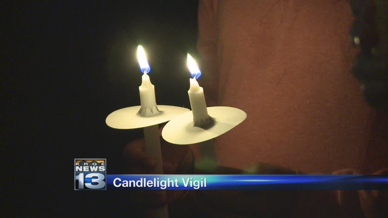 Candlelight vigil held for children killed in shooting - YouTube