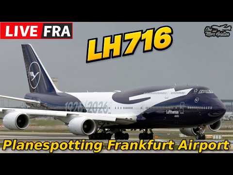 LIVE Planespotting Frankfurt Airport LH716 D-ABYN ready for Take Off