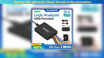 New Arrival ALIENTEK Logic Analyzer DL16 250MHz Max Sample Rate 16Channels Logic Analyzer Tools ARM