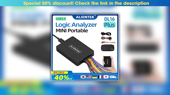 New Arrival ALIENTEK Logic Analyzer DL16 250MHz Max Sample Rate 16Channels Logic Analyzer Tools ARM