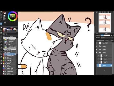 HỌC VẼ TRUYỆN VỚI MEDIBANG PAINT PRO - Bài 5.1 - Cách sử dụng Layer/Lớp trong Medibang