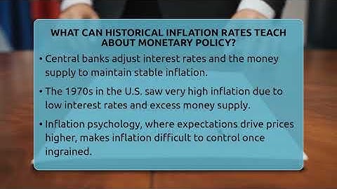 What Can Historical Inflation Rates Teach About Monetary Policy? - Inflation Insight Channel