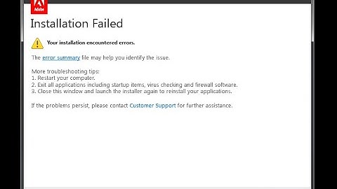 How To Fix Installation Encountered Errors illutrator vs Photoshop CS6 Adobe Premiere Pro CS6