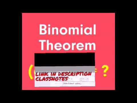Binomial theorem handwritten notes IIT JEE CLASS 11TH - YouTube