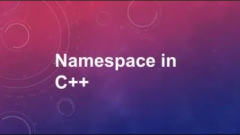 Template & Namespace || C++ Programming Workshop 2