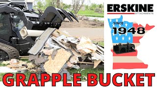 The Grapple Bucket on site cleaning up trees and debris after a tornado by Erskine Attachments 387 views 1 year ago 1 minute, 28 seconds