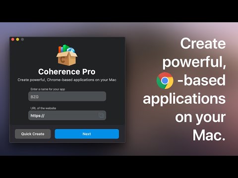 Coherence Pro 2 - Turn websites into apps on your Mac using Google Chrome