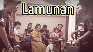 Lamunan cover pengamen jalur bebas dangdut koplo akustik