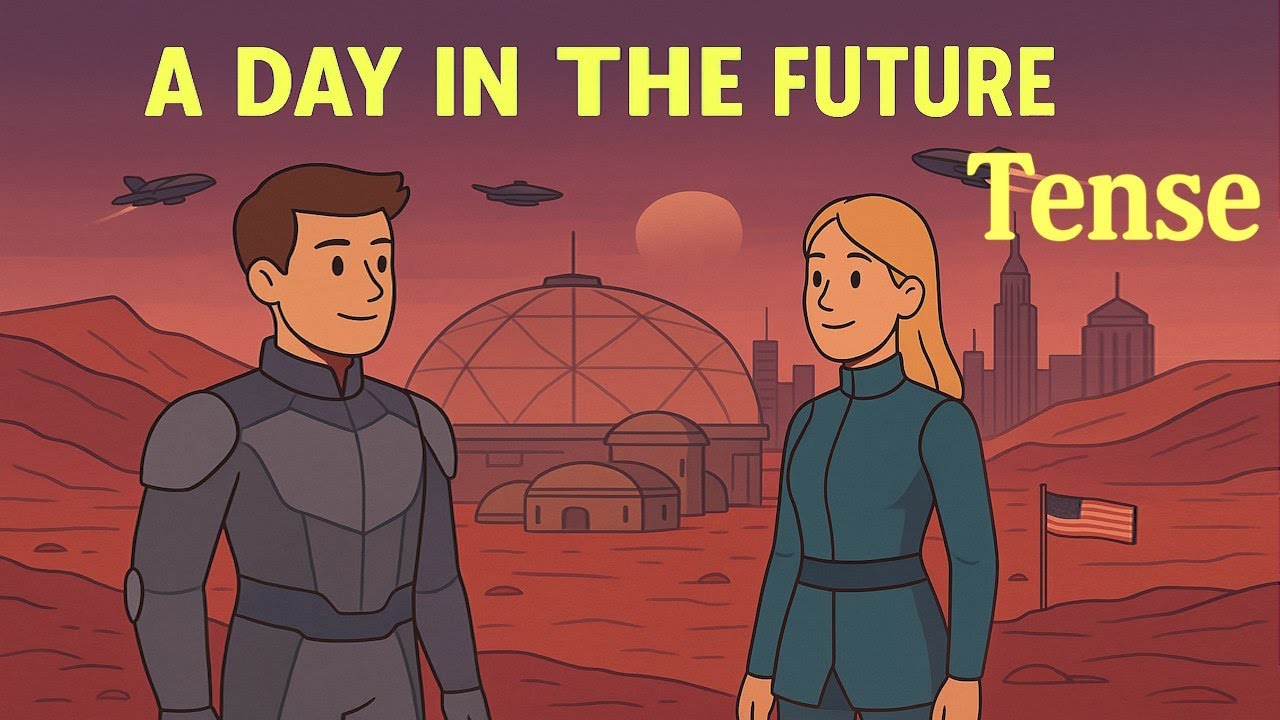 Daily English | A Day in the Future |Daily Routine Vocabulary - YouTube
