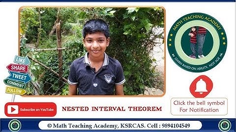 nested interval theorem in english