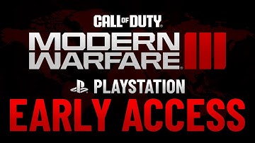 Modern Warfare 3 Playstation Early Access Beta Countdown!