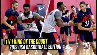Jayson Tatum vs Jaylen Brown 1 V 1 King Of The Court! USA Basketball Players GO AT IT!