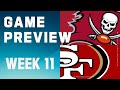Tampa Bay Buccaneers vs. San Francisco 49ers | 2023 Week 11 Game Preview