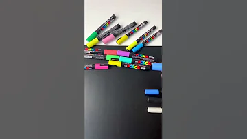 How To Draw Color Using Posca Markers Shorts 